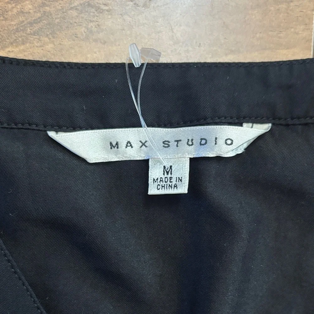 NWT Max Studio Black Long Sleeve Top